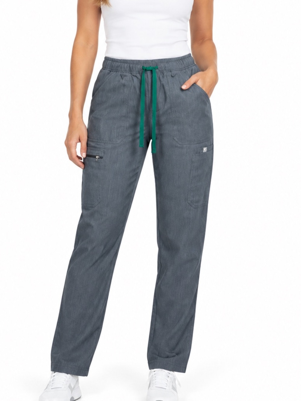 Figs Cairo Cargo Scrub Pants Graphite gray Medium short M/S